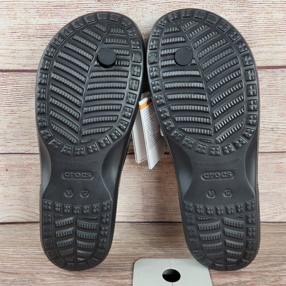 NEW Crocs Baya II Sandals Men's Size 12 Flip Flop Waterproof Thong Comfort Slide - Picture 8 of 9